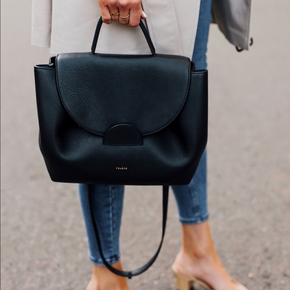 Polène Black Numéro Un Handbag